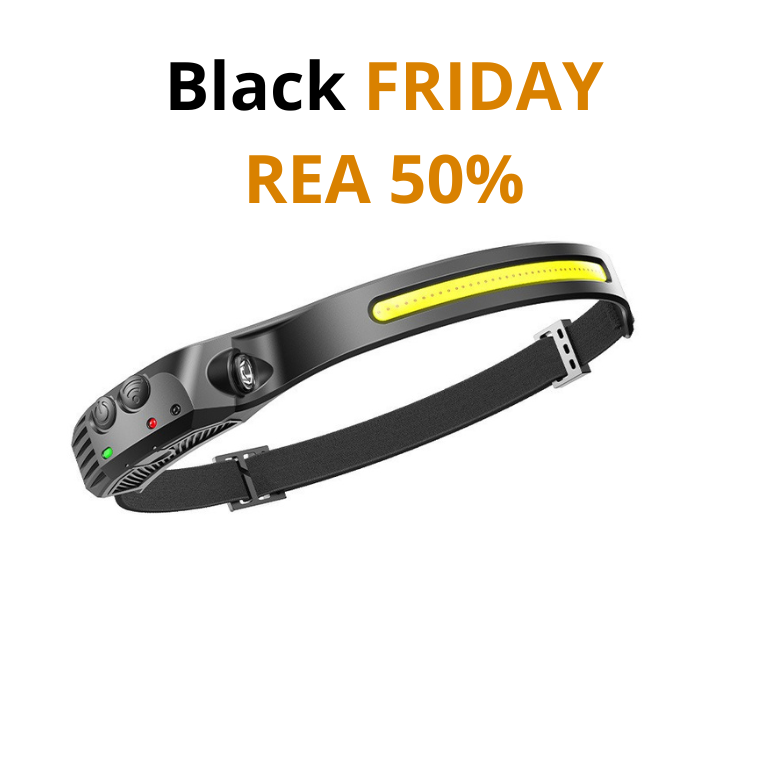 NordLjus™ -  Led Pannlampa med starkt ljus och lång batteritid